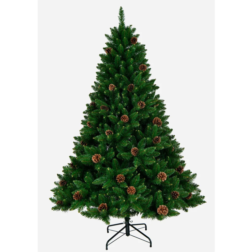 Árbol de Navidad Artificial ACTUEL 180 cm – 25 Piñas y 930 Ramas