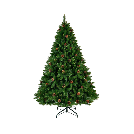 Árbol de Navidad Artificial con 26 Piñas – 210 cm